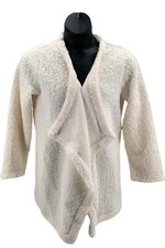 Jockey Open Front Sherpa Cardigan Ivory