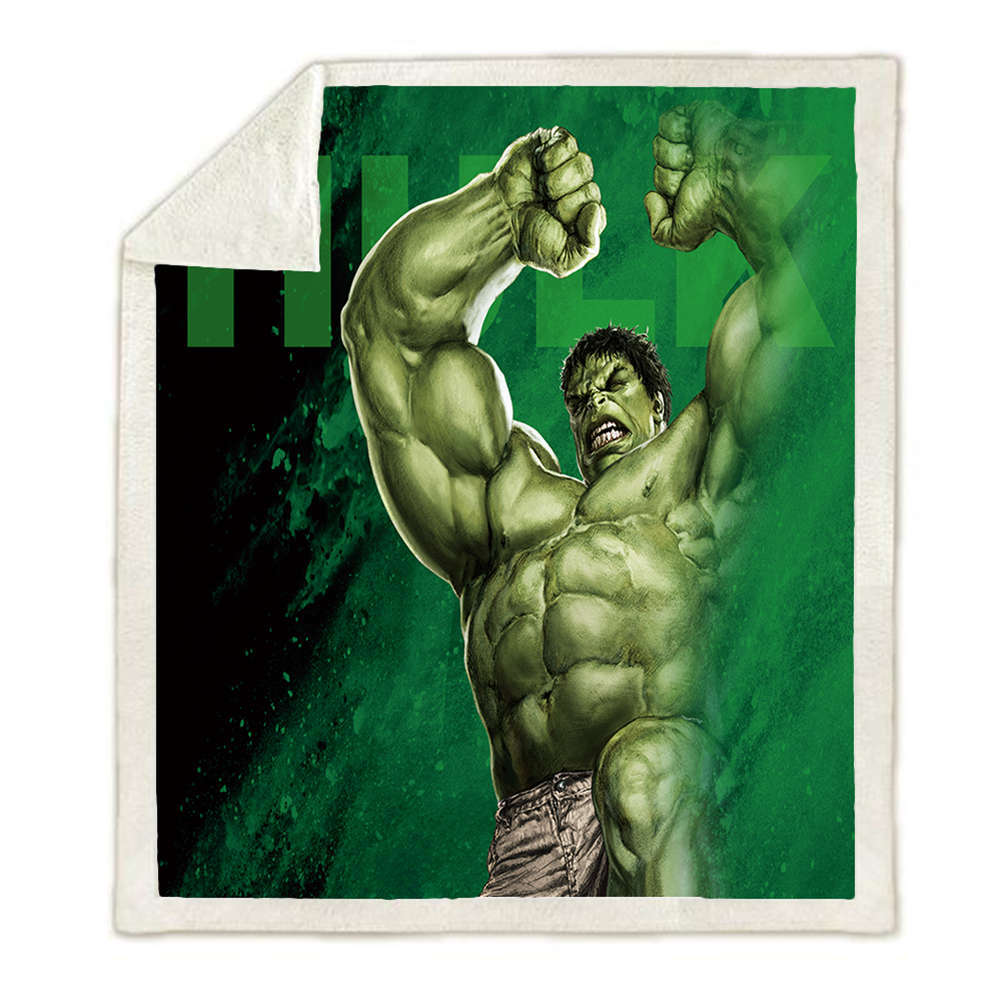 Infinite Power Incredible Hulk 3D Warm Plush Fleece Blanket Picnic
