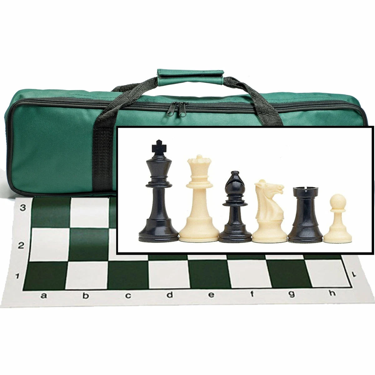 WE Games Best Value Tournament Chess Set - 20 in. Vinyl Board