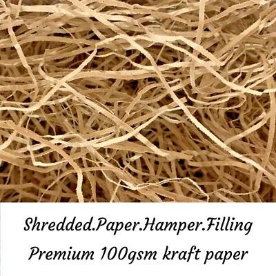 Shredded Kraft Paper Brown Natural Hamper Fill Packaging Gift Box MULTI WEIGHTS