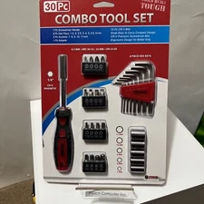 Screwdriver Set, 30-Piece Hex Key Socket Adapter CR-V