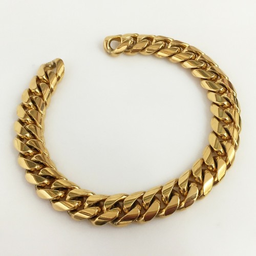 20 mm gold plated solid handmade Miami 
