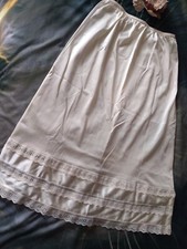 Vintage Sliperfection Half Slip Ivory Cream Nylon Lace Vintage Lingerie