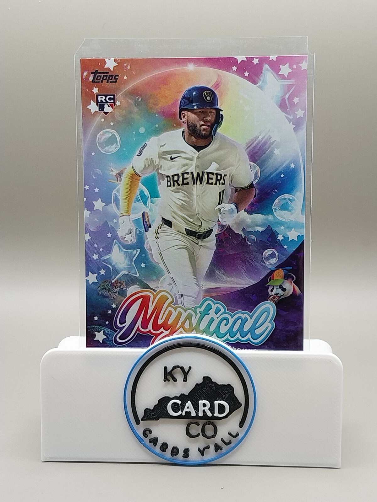 JACKSON CHOURIO 2024 Topps Update Series Mystical RC Brewers