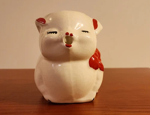 Vintage McCoy Pottery Pig Creamer Small Pitcher