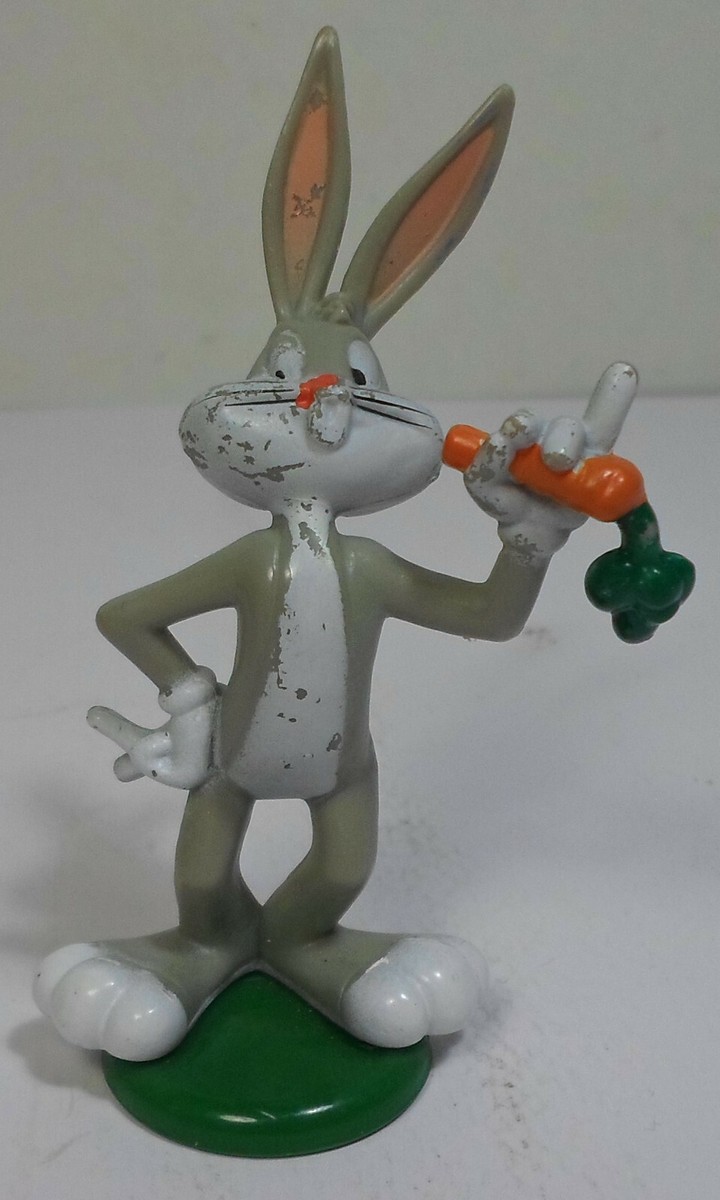 Bugs Bunny フィギュア 1995年製　Looney Tunes WARNER Bros VTG LOONEY TUNES 3'' BUGS BUNNY EATING CARROT PVC