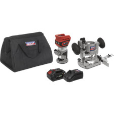 Image of Sealey CP20VTR 20v Cordless Brushless 1/4" Trim Router 1 x 4ah Li-ion