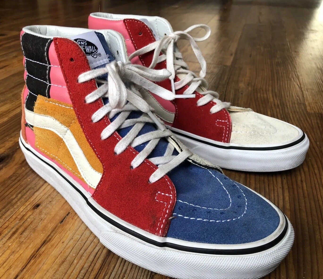 VANS Patchwork Skating High Sneakers US women 8 3… - image 1