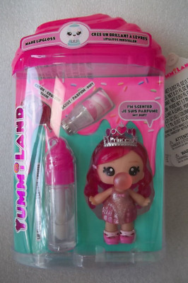 Yummiland Bianca Bubble Gum 4'' Mini Doll Make SCENTED Lipgloss 2024 NIB MGA