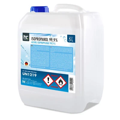HÖFER CHEMIE Isopropanol 99,9% 5L - 2-Propanol Isopropylalkohol IPA Reiniger Entfetter