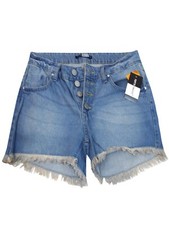 Tutti Frutti Womens Distressed Denim Shorts Frayed Hem 100% Cotton UK 8