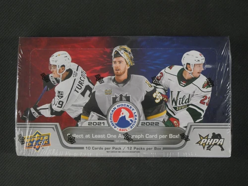 2021-22 UD AMERICAN HOCKEY LEAGUE AHL FACTORY SEALED HOBBY BOX - 1 AUTO