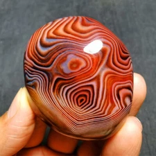 HOT79.4G Natural Polished Banded Agate Crystal Madagascar 6220+