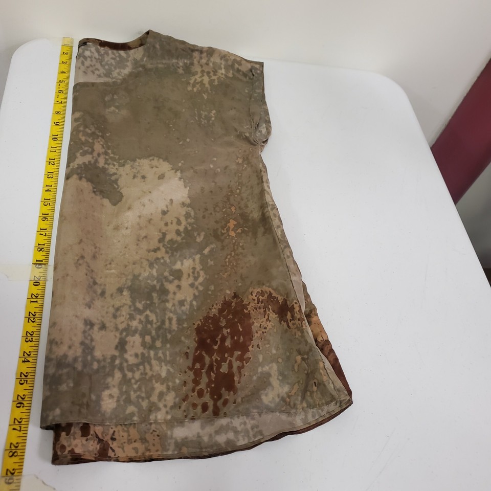 Eileen Fisher Womens Artsy Silk Tunic Top Size XL Tan Grunge