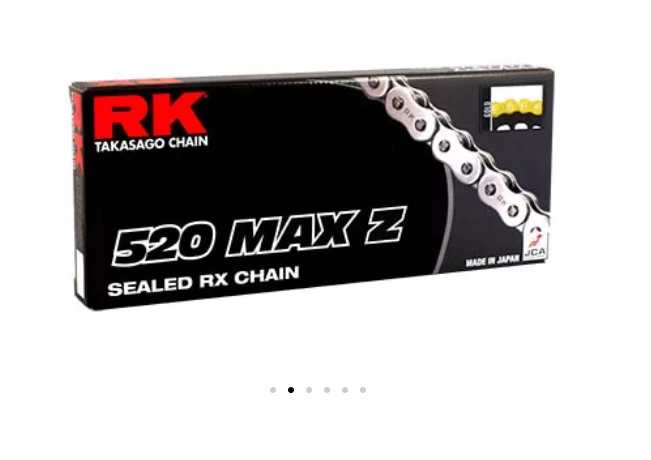 Suzuki 1998-2023 GSXR600 RK MAX-Z RX-Ring 120 Link 525 Pitch Gold - Image 2 of 4