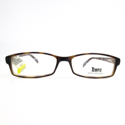 TEMPO CTP 9002 Tortoise Rectangular Womens Full Rim Eyeglasses 53-16-135