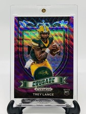 Trey Lance RC Prizm Purple Insert 2021 Rookie Card 49ers 1 Draft Pick Panini Pop