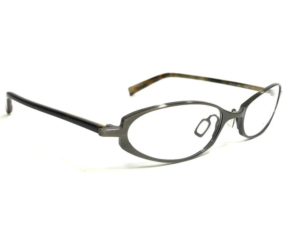 Oliver Peoples Eyeglasses Frames Sissy P Pewter Brown Gray Cat Eye 50-17-135 - Image 2 of 4