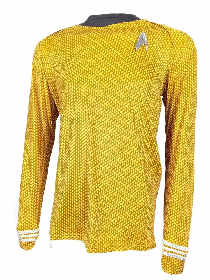 Camisa KIRK Command DORADA uniforme disfraz Star Trek 2009 con insignia de flota Foto 2 de 4