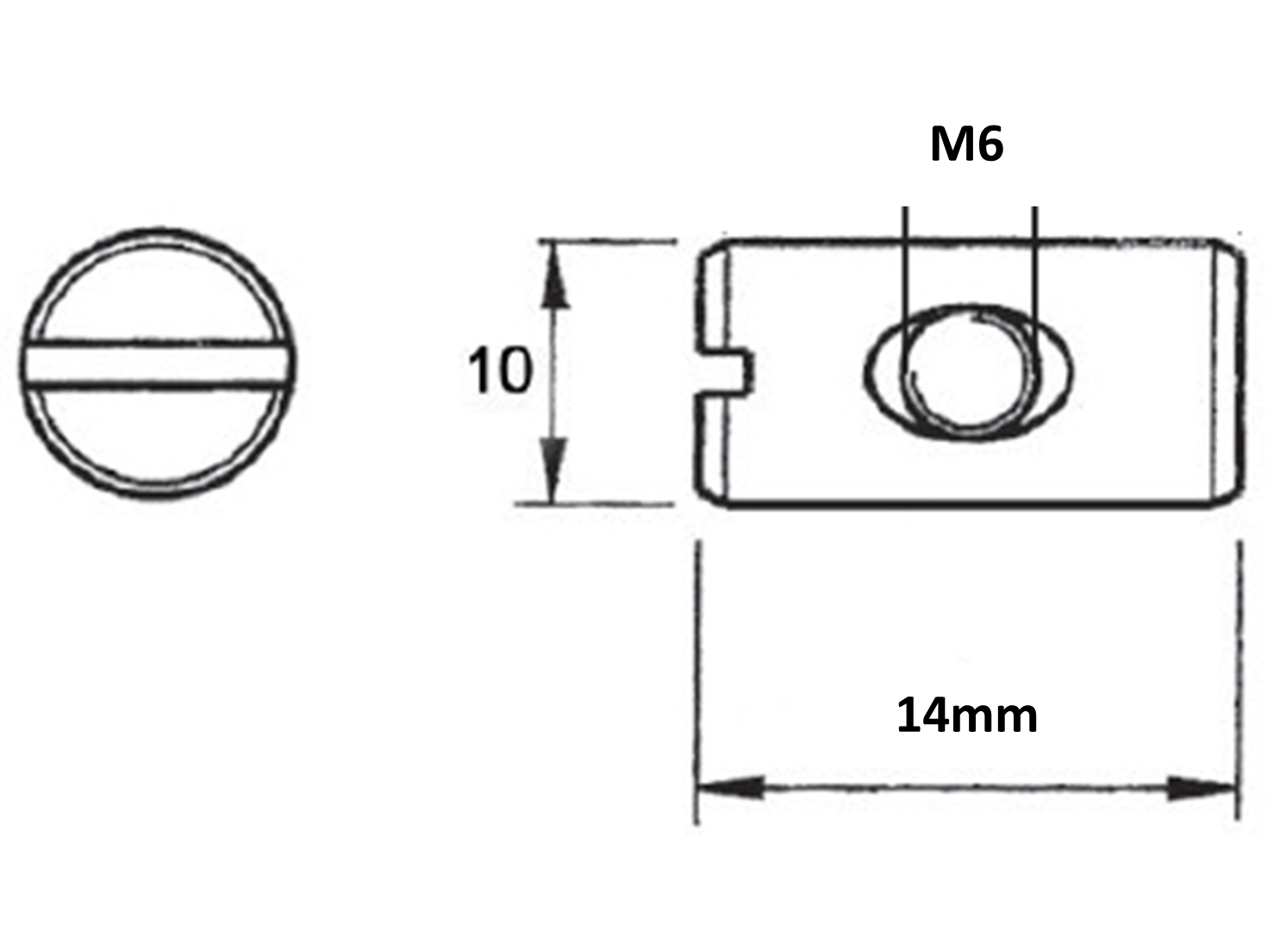 100pk Cross Dowel Barrel Slotted Furniture Nut M6 Zinc eBay
