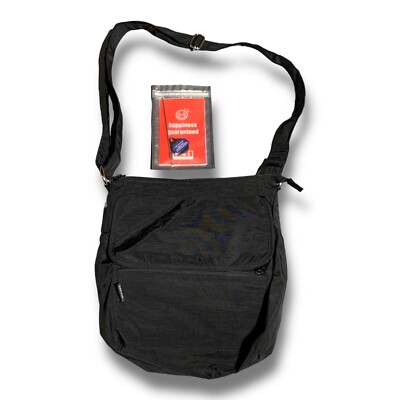 Nylon Crossbody Purse Hidden RFID Pocket Black Peak Gear NEW