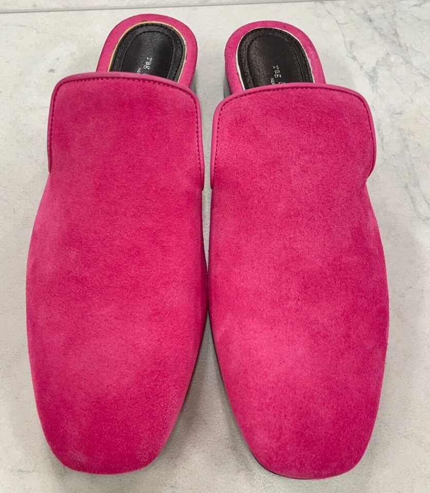 Mocassim de couro Rag & Bone Luis mula em camurça peônia tamanho: 36,5 (EUA 6,5) US$ 375 - Imagem 2 de 4