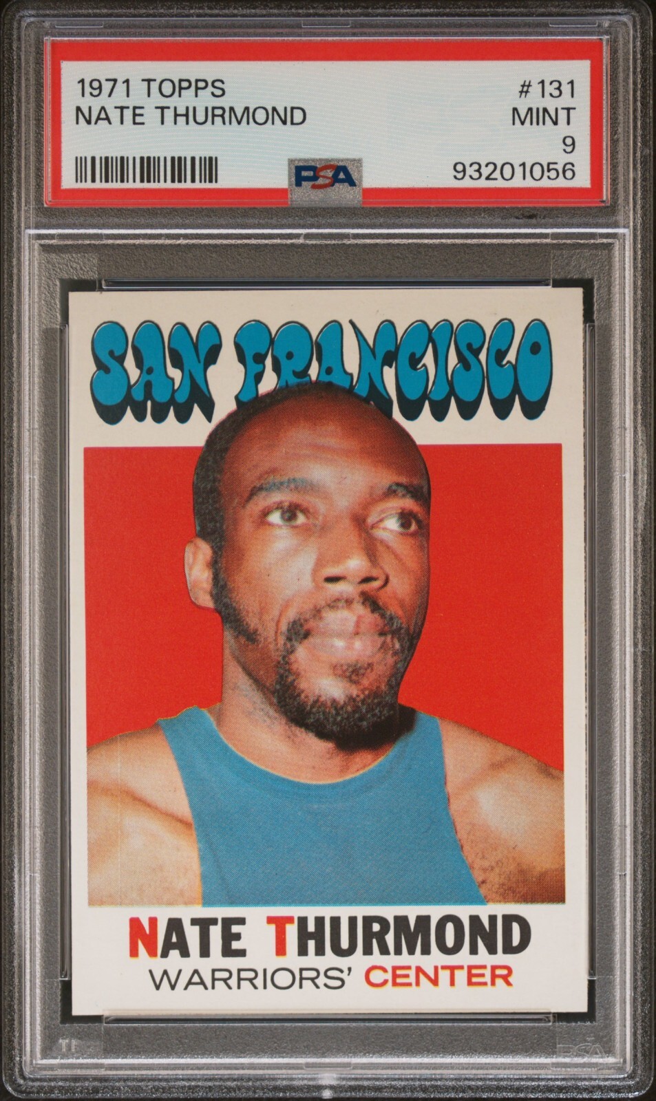 1971 Topps #131 Nate Thurmond (HOF) PSA 9 MINT,  Warriors,  Always Free Shipping