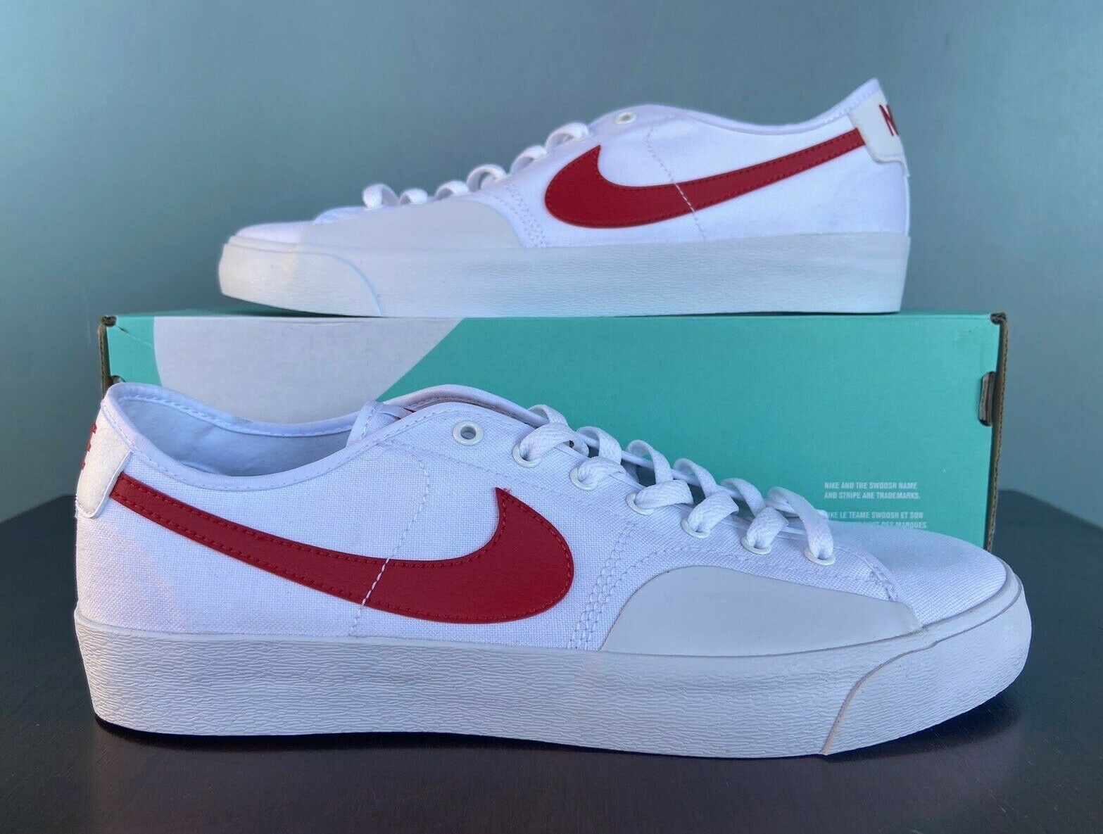Size 10 - Nike Blazer Court SB White 
