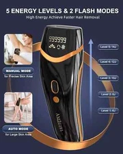 AMZGIRL Laser Hair Removal for Women and Men Permanent IPL Hair Removal