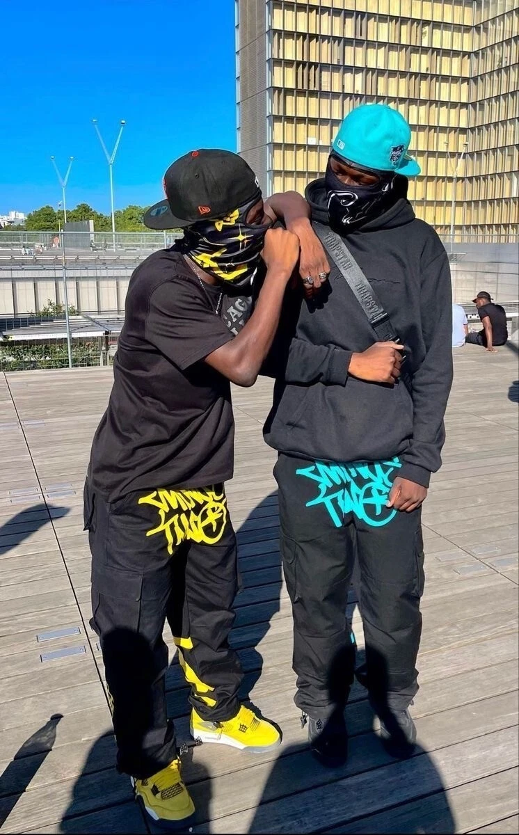 Minus Two Y2K Trendy Logo Unisex Cargo Trousers