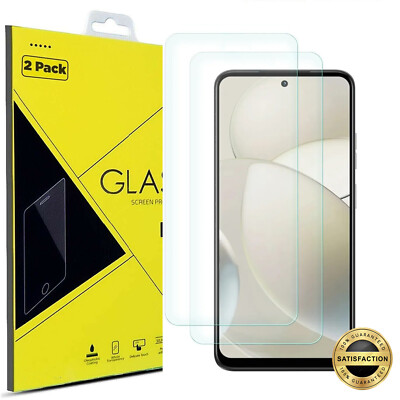 2x  Premium Tempered Glass Screen Protector For MOTOROLA Moto G Power 5G 2024