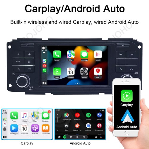 4+64GB Car Stereo Radio Navi For Jeep Grand Cherokee Dodge RAM Chrysler Carplay - Picture 7 of 17