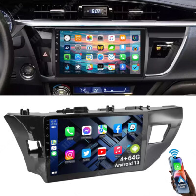 4G+64GB For Toyota Corolla 2014-2016 Carplay Android 13 Car Stereo Radio GPS SWC