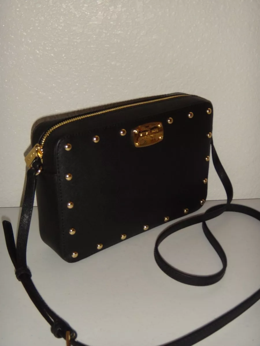 Michael Kors Sandrine Stud Large Ew Leather Crossbody in Black