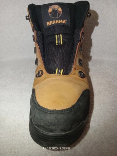Brahma Men's Appaloosa 6" Wheat Brown Steel Toe Work (1-BOOT) - 9M - Picture 3 of 12