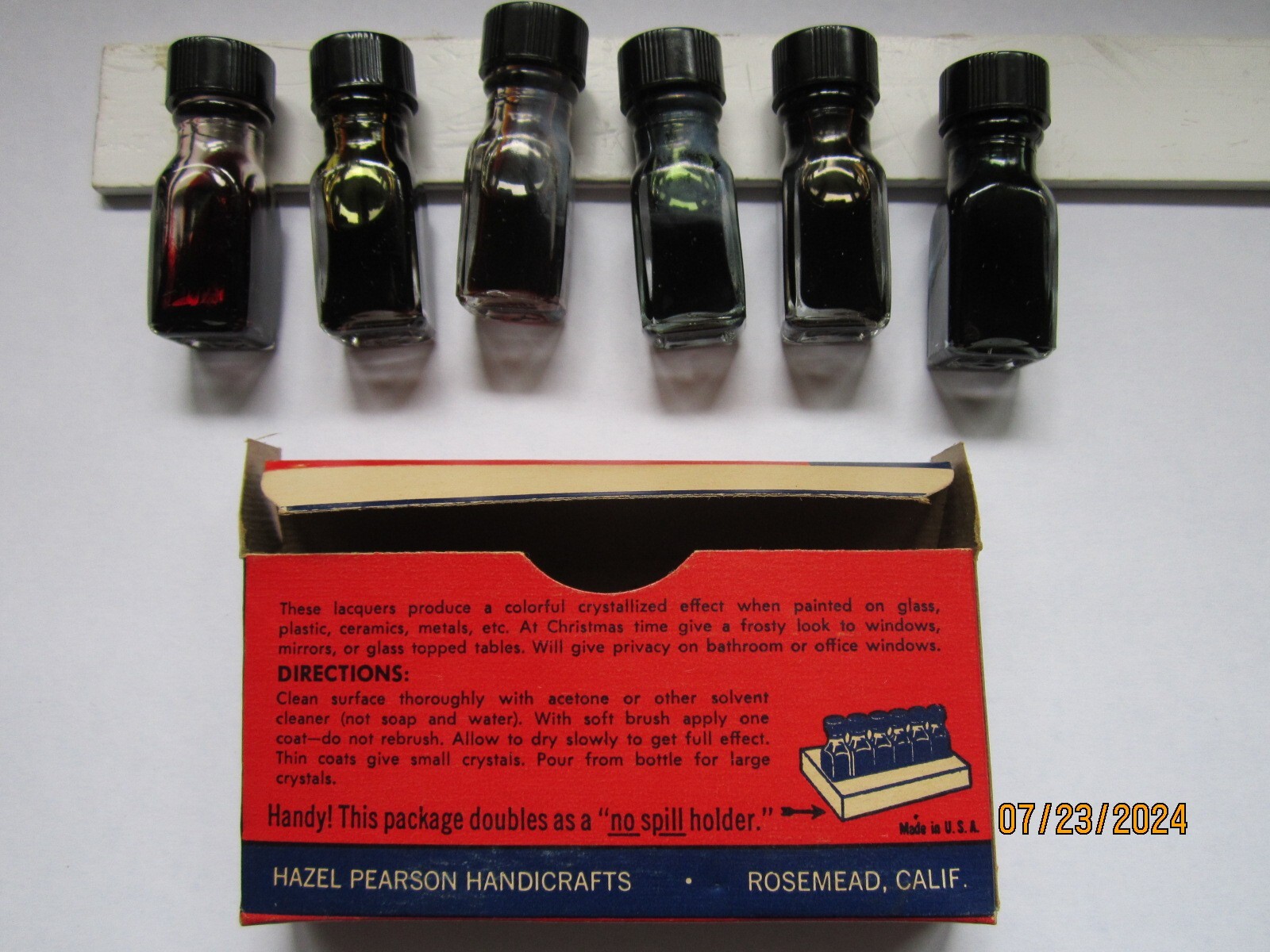 "Jack Frost Colors" Hazel Pearson Handicrafts vintage 1960s SET complete crystal