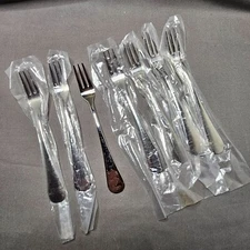 Dansk SILHOUETTE Stainless Steel 18/10 Seafood Cocktail Forks Lot Of 7 NEW