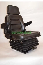 NEW SUSPENSION SEAT WITH ARMREST FITS EXCAVATOR FORKLIFT DOZER LOADER TRACTOR