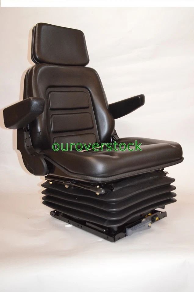 OUROVERSTOCK NEW SUSPENSION SEAT WITH ARMREST FITS EXCAVATOR FORKLIFT DOZER LOADER TRACTOR