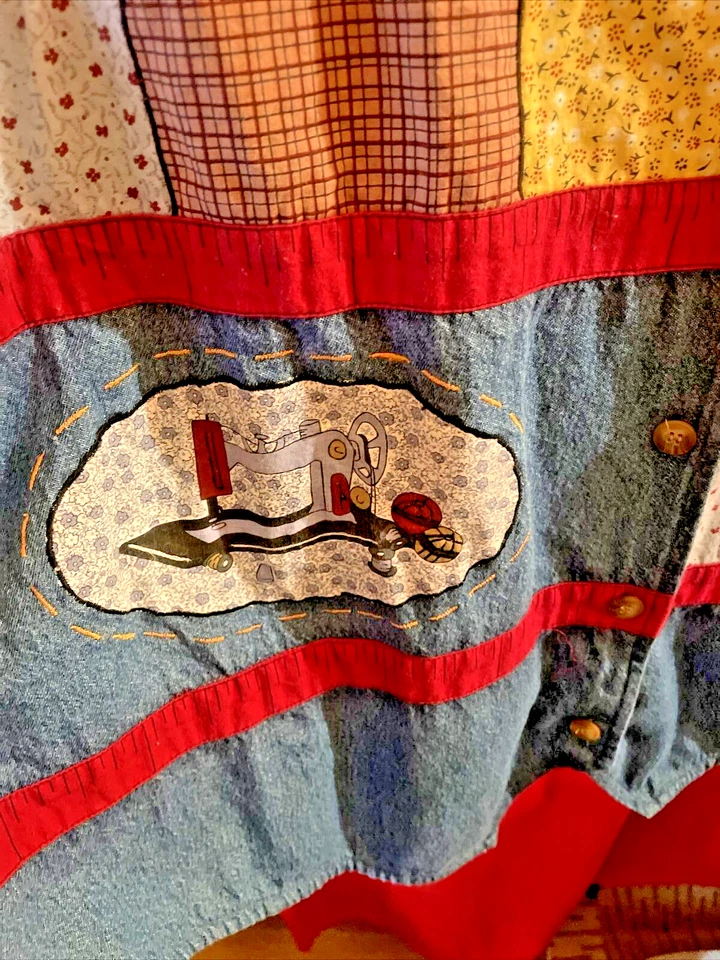 复古 80 年代女式 22W/24W 码牛仔背心裁缝 Bobbie Brooks — 第 2/4 张图片