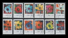 France 5830-5841 Colors of the Cosmos (12 USED Stamps issued 2020)