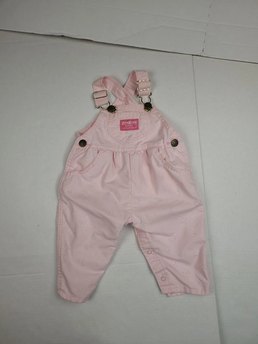 TomOshKosh B'gosh ヴィンテージロンパース 18m 24m Vintage Oshkosh B'gosh Red Floral Vestbak Overalls Romper Size 18