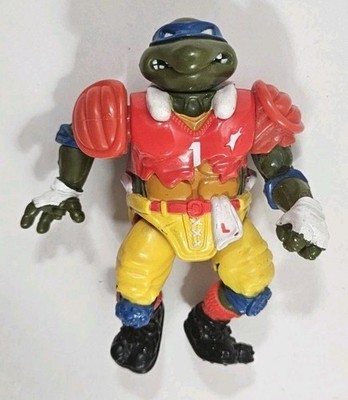 T.D. Tossin' Leo Leonardo Teenage Mutant Ninja Turtles 1991 Playmates TMNT Vtg