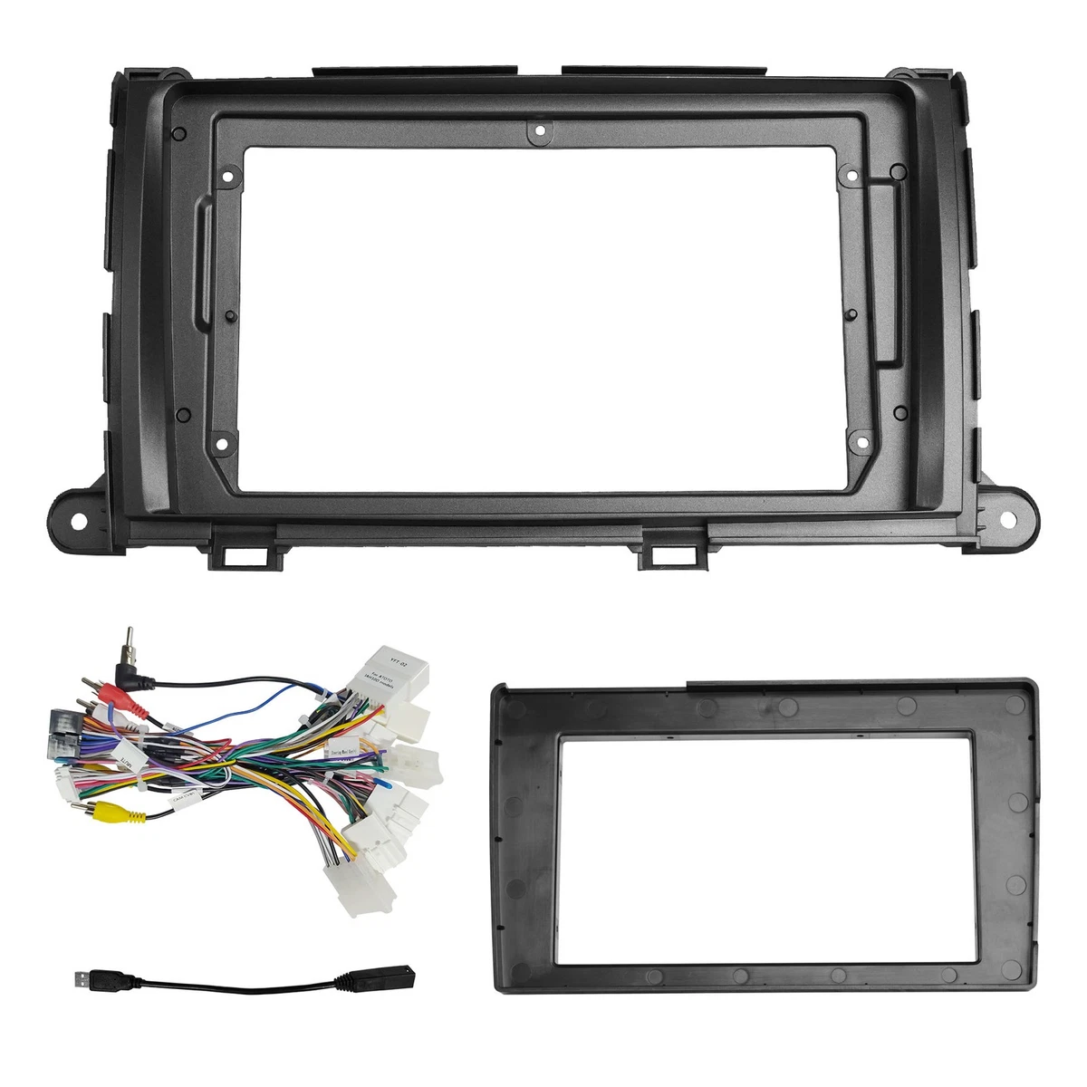 CARAV 11 012 3 67 DIN Kit De Montage Façade D'autoradio Dash Kit D' Installation Pour Série 5 (E39) ; X5 (E53) Fascia Adaptateur ISO Adaptateur D'antenne Fakra