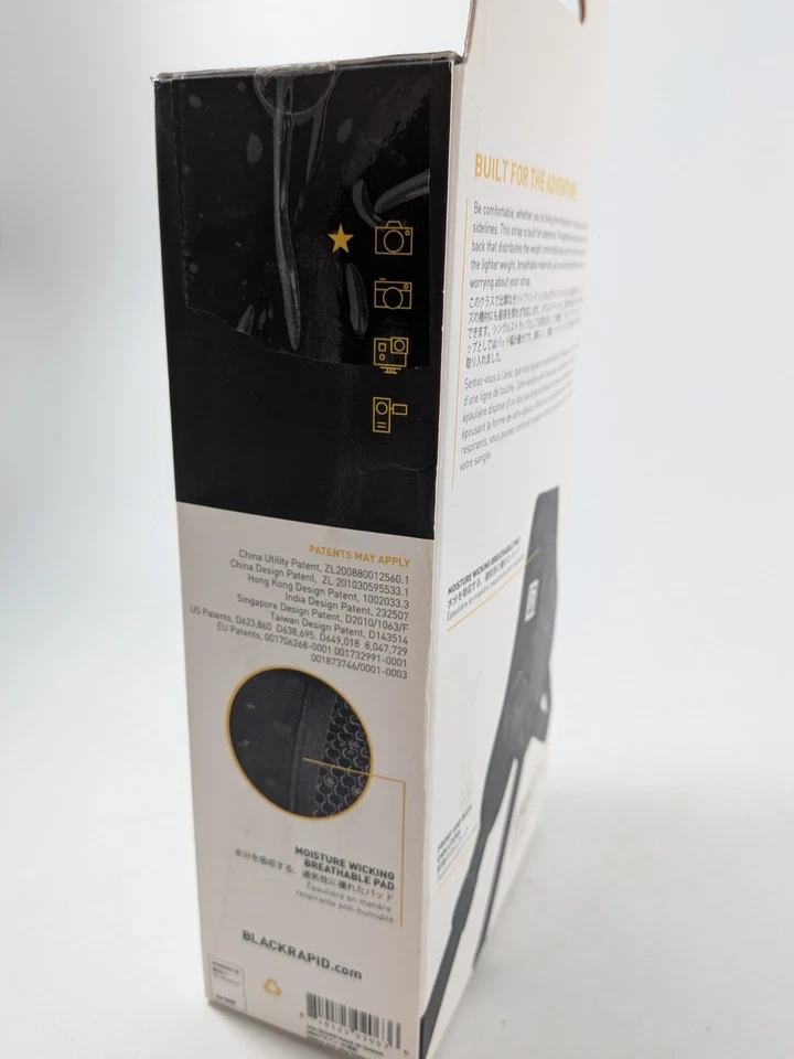 Correa para cámara BLACKRAPID Sport Breathe 361005 con honda lateral derecho. Caja abierta Foto 4 de 4