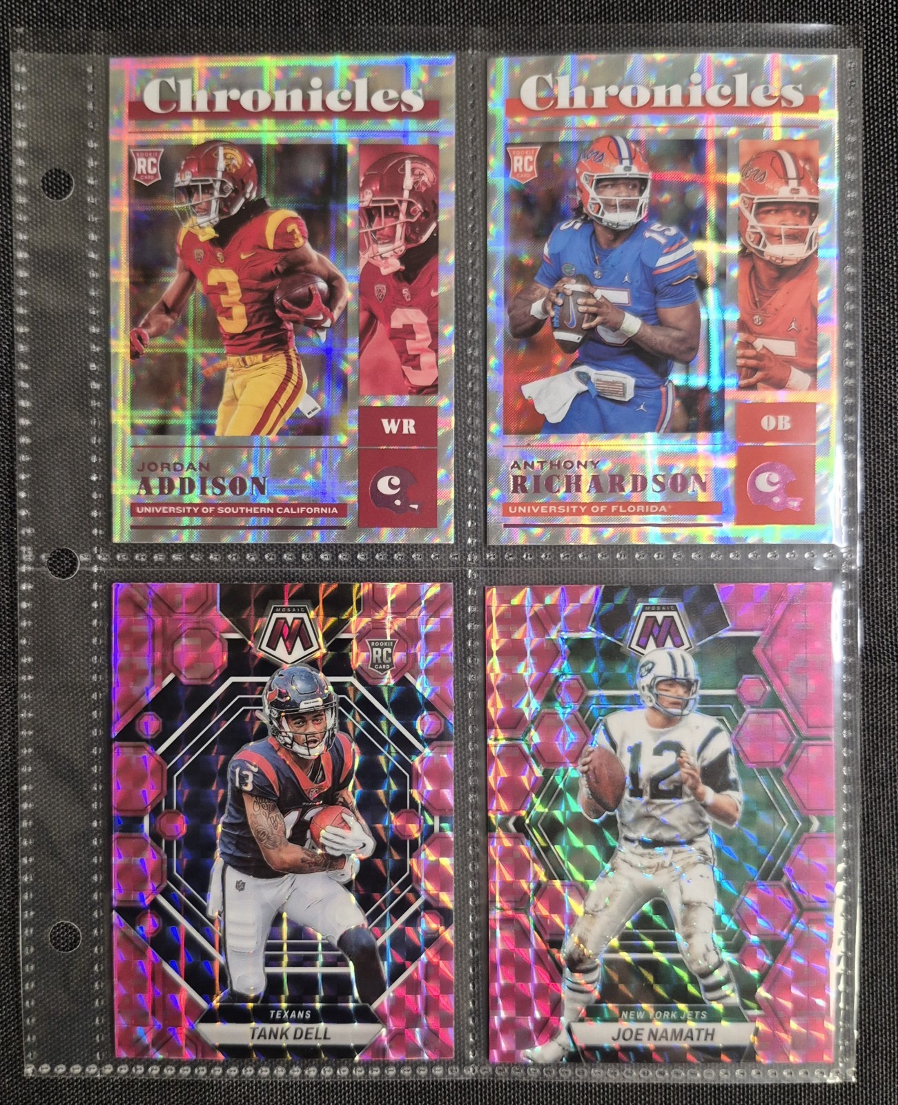 Football Card Lot 20 Cards Refractors / Inserts / Rookies / Parallels