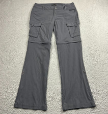 Prana Pants Womens 8 Gray Sage Convertible Cargo Outdoor Hiking Camp