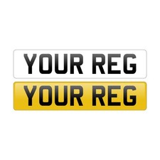 UK PAIR ROAD LEGAL Premium Quality MOT Car Registration Number Plate - STANDARD