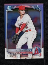 2025 Bowman Chrome Prospects Refractor 244/499 George Klassen #BCP-63 0ca0