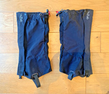 RAB Latok Alpine Gaiters, Size Large, Black, Waterproof, Breathable